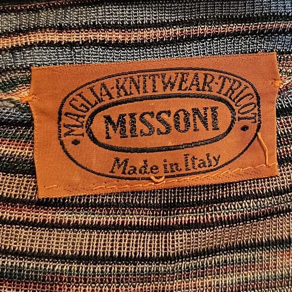 Vintage MISSONI Top + Cardigan Set M Original Authentic RARE - Picture 6 of 6